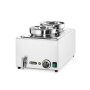 HENDI Set: Bain-Marie Ranger + 2x 4L Container mit Deckel, 8L, 220-240V/1000W, 604x332x(H)315mm