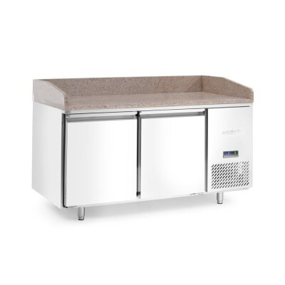 Arktic Pizzakühltisch mit Granitarbeitsplatte, 2-türig, 250L, Granit, 230V/250W, 1510x800x(H)875mm
