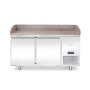 Arktic Pizzakühltisch mit Granitarbeitsplatte, 2-türig, 250L, Granit, 230V/250W, 1510x800x(H)875mm