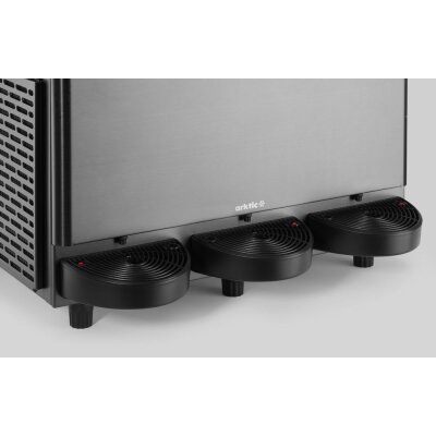 Arktic Slush-Eis-Maschine 3x12 L, 36L, Schwarz, 220-240V/1080W, 610x490x(H)775mm