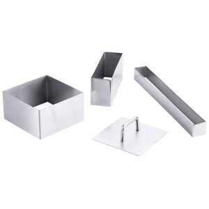 CONTACTO Schaumspeisenform, rechteckig 5 cm x 5 cm