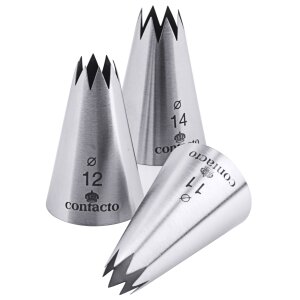 CONTACTO Sterntülle, 8-zackig 2 mm