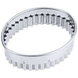 CONTACTO Ausstecher, oval, gezackt 3 cm
