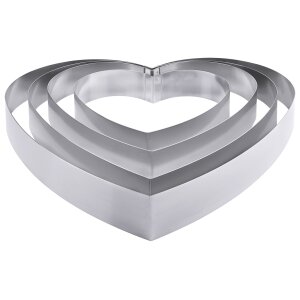 CONTACTO Tortenring, HERZ 26 cm
