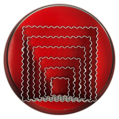 CONTACTO Ausstechformen, quadratisch, gewellt