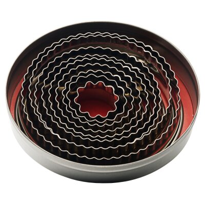 CONTACTO Ausstechformen, oval, gewellt