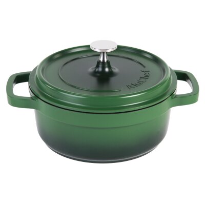 CONTACTO AluChef® Cocotte, rund 20 cm / grün
