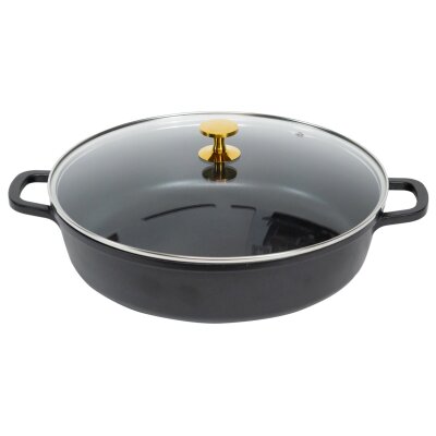 CONTACTO AluChef® Bräter, rund 32 cm / schwarz