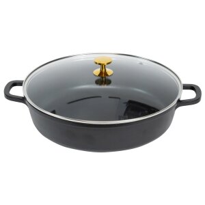 CONTACTO AluChef® Bräter, rund 32 cm / schwarz