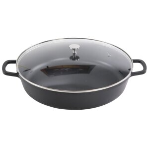 CONTACTO AluChef® Bräter, rund 40 cm / schwarz