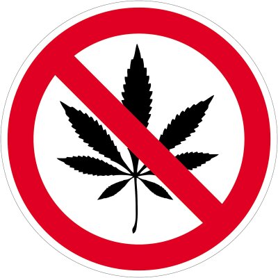 CONTACTO Hinweis- /Verbotsschilder Cannabisverbot / 20 cm