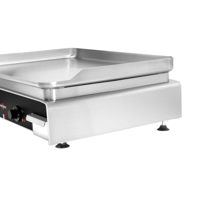 Krampouz Gas Plancha Breitformat – Komfort-Serie 2 x 2900 Watt Grillgerät Griddleplatte Bratplatte 5800 Watt