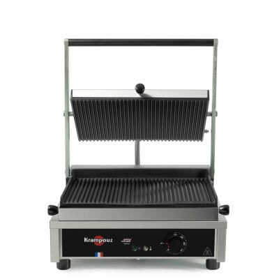 Krampouz Kontaktgrill 2600 Watt, GECID4AO, Grillplatte Grill Döner Paninigrill