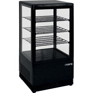 SARO Gastro Mini-Umluftk&uuml;hlvitrine 68 Liter Modell...
