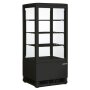 SARO Gastro Kühlvitrine 78 Liter Modell SC 80 schwarz