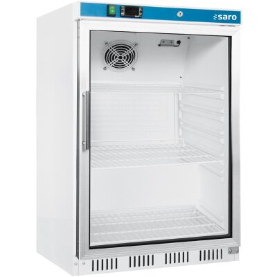 SARO Lagerkühlschrank mit Glastür - weiß, Modell HK 200 GD