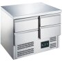 SARO Kühltisch mit Schubladen, Modell ES 901 S/S TOP 0/4