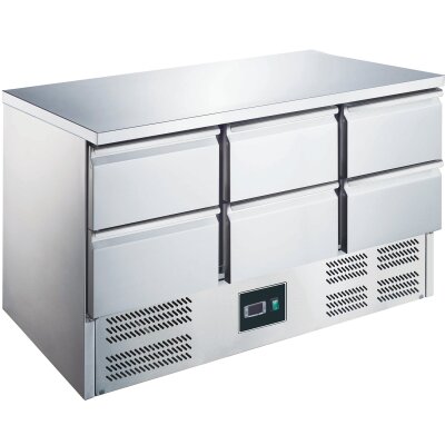 SARO Kühltisch mit 6 Schubladen, Modell ES 903 S/S TOP  0/6