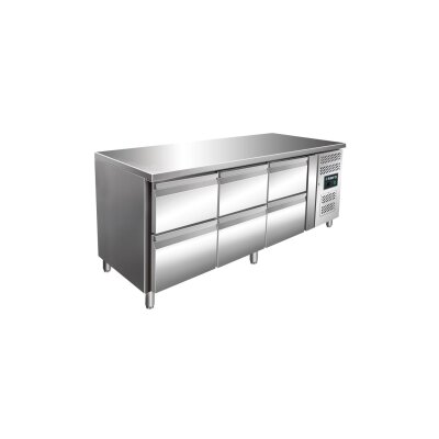 SARO Kühltisch mit 3x 2er Schubladenset, Modell KYLJA 3160 TN
