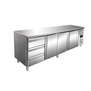 SARO Gastro K&uuml;hltisch mit 3 T&uuml;ren und 1x 3er...