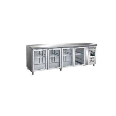 SARO Kühltisch mit 4 Glastüren, Modell GN 4100 TNG