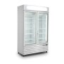 SARO Tiefkühlschrank mit 2 Glastüren, Modell D 800 - weiß
