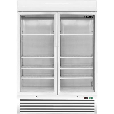 SARO Tiefkühlschrank mit 2 Glastüren, Modell D 920 - weiß