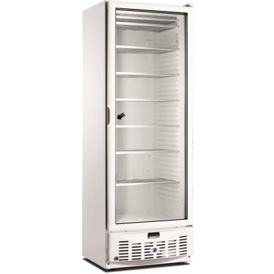 SARO Tiefkühlschrank mit Glastür - weiß, Modell ACE 400 SC PV