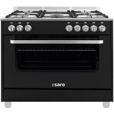 SARO Gastro Multifunktionsherd Gas/Elektro Modell TS95C61LNE schwarz