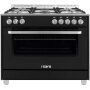 SARO Gastro Multifunktionsherd Gas/Elektro Modell TS95C61LNE schwarz