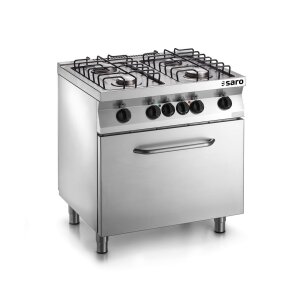 SARO Gastro Fast-Serie Gasherd mit Elektrobackofen Modell...