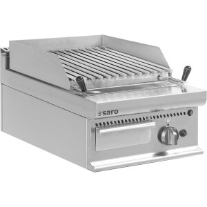 SARO Gastro Gas-Lavasteingrill Tischmodell E7/BS1BB