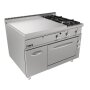 SARO Gastro Gl&uuml;hplattenherd Elektroofen+ 2 Brenner +T&uuml;r Modell LQ / TPG6LE