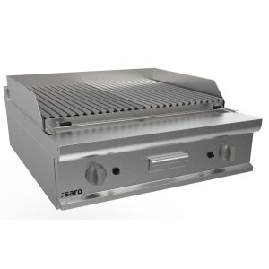 SARO Gastro Lavasteingrill 800 mm Tischmodell LQ / BS2BB