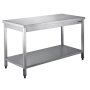 SARO Gastro Edelstahltisch zerl. Unterblatt - B 1200 x T 600 mm