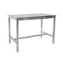 SARO Gastro Edelstahltisch ohne Unterblatt - B 700 x T 600 mm