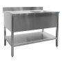 SARO Gastro Sp&uuml;ltisch 1 Becken rechts - B 1000 x T 600 mm