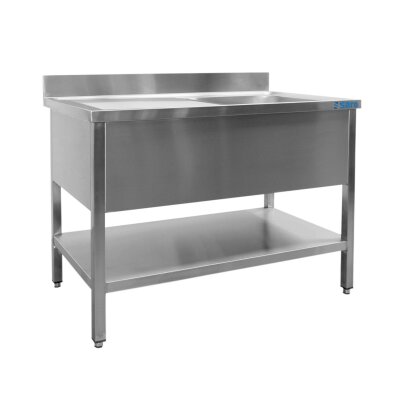 SARO Gastro Spültisch 1 Becken rechts - B 1400 x T 700 mm