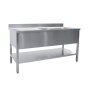 SARO Gastro Sp&uuml;ltisch 2 Becken rechts - B 1200 x T 700 mm