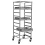 SARO Gastro Korbtrolley Regalwagen f&uuml;r Tabletts &amp; K&ouml;rbe Modell KT500