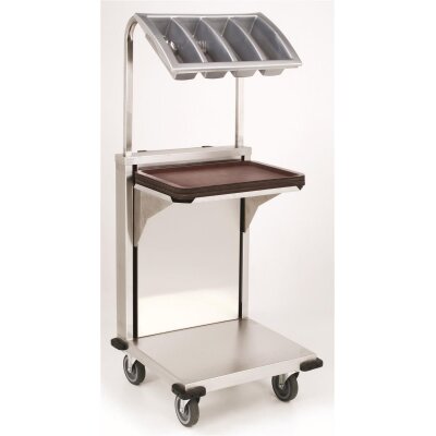 SARO Gastro Tablettspender 304er Edelstahl+Besteckkasten Modell TAB2