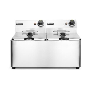 HENDI Fritteuse Kitchen Line - 2x8L, Kitchen Line, 16L,...
