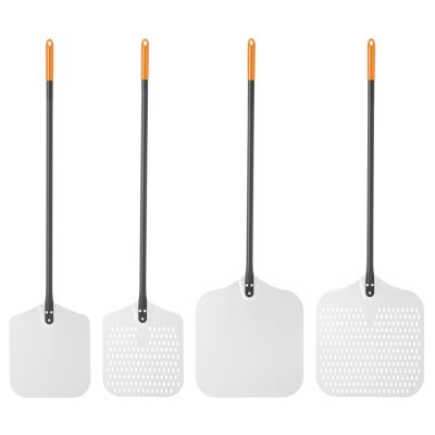 HENDI Pizzaschaufel, quadratisch, perforiert, 305x1320mm