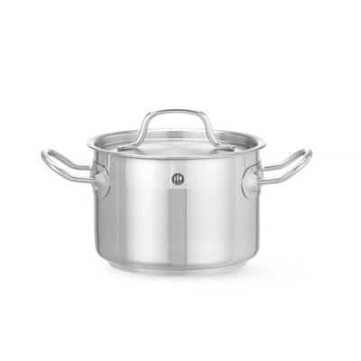 HENDI Kochtopf, mittel - mit Deckel, Profi Line, 4L, ⌀200x(H)130mm