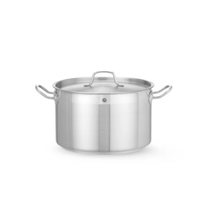 HENDI Kochtopf, mittel - mit Deckel, Profi Line, 10,3L, ⌀280x(H)170mm
